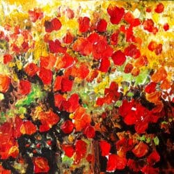 coquelicots-dores-30cmx40cm